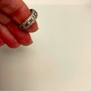 Diamond Ring Wedding Band White Gold Size 6.5